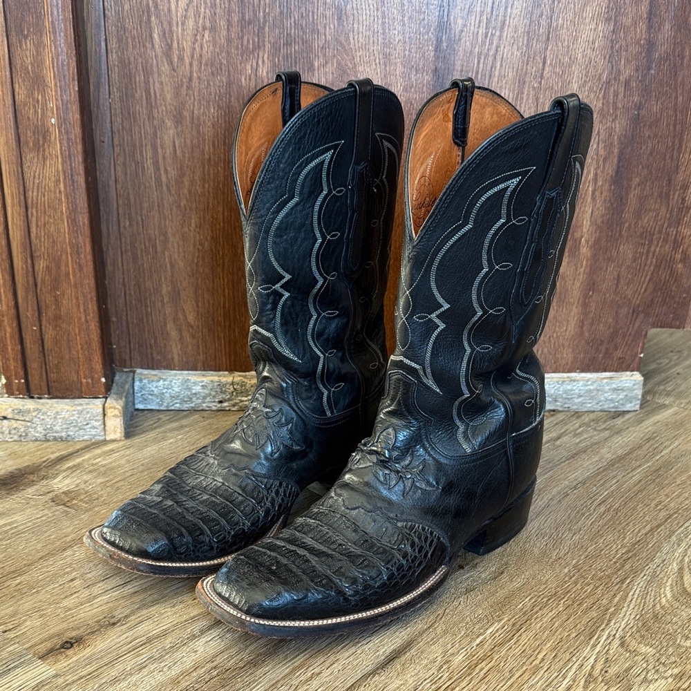 Black Lucchese Western Boots